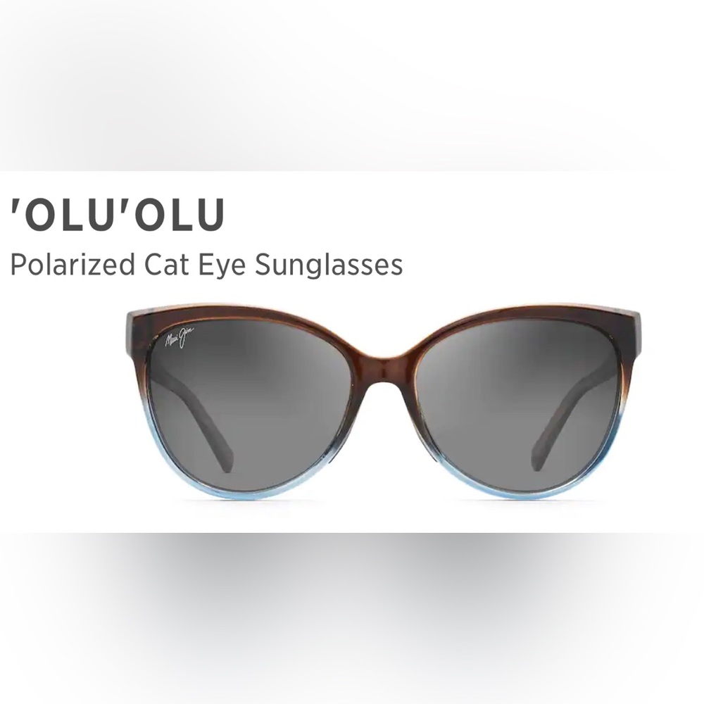 Brand New…. This pleasant, cat eye shaped frame is agreeable to many face shapes
